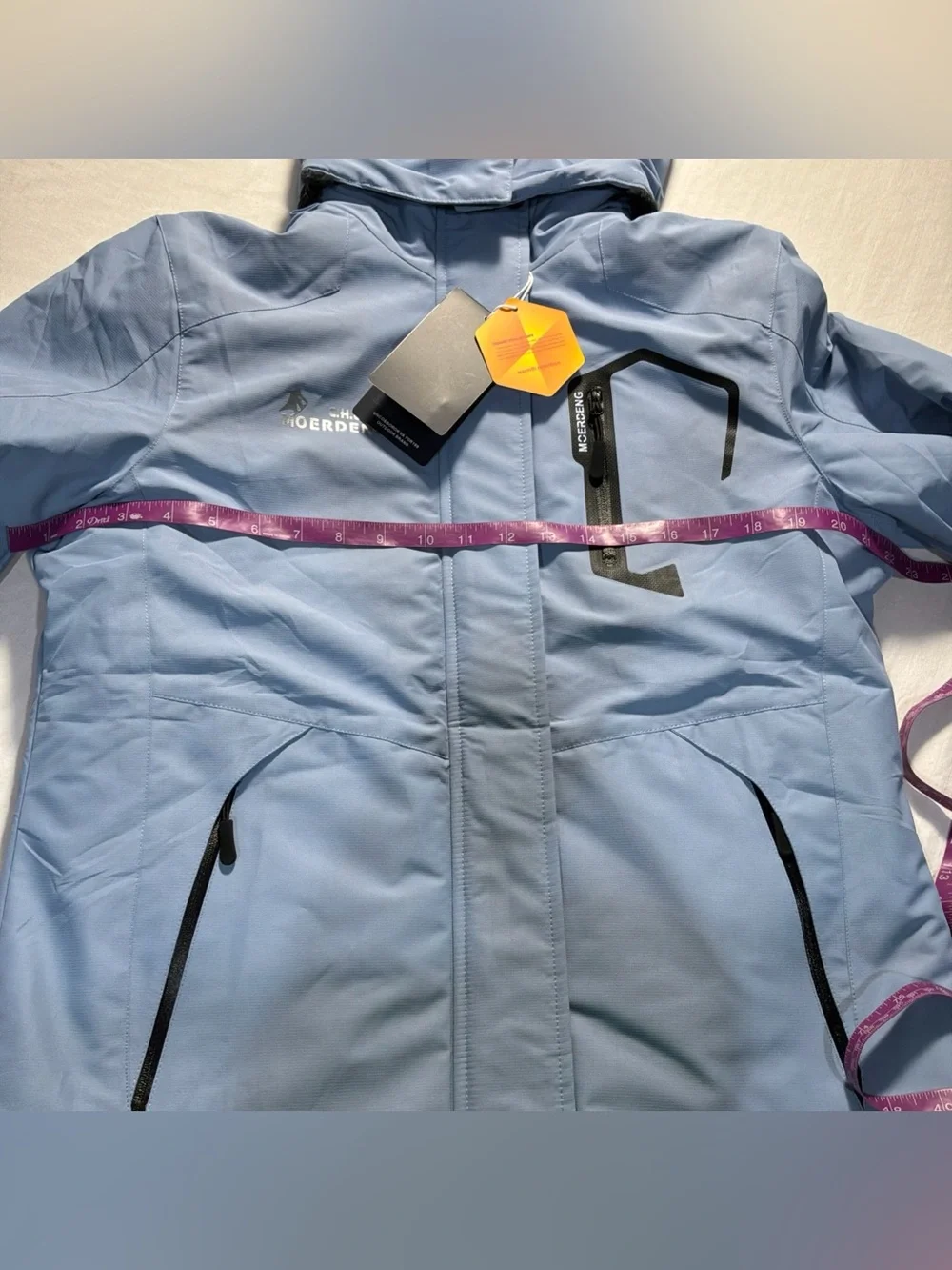 Women’s Ski Jacket Waterproof Warm Winter Coat Hooded Snowboarding S Blue